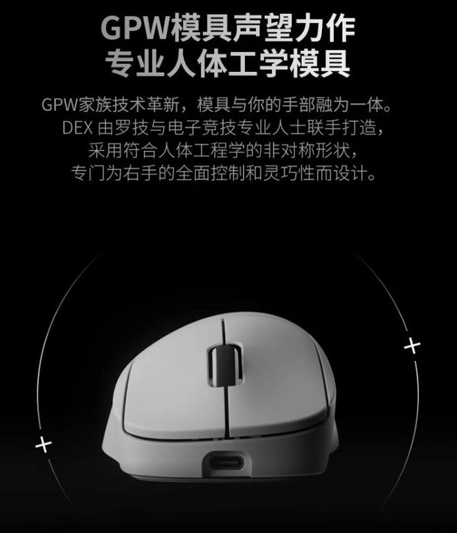 im电竞网站电竞神器来袭！罗技GPW4鼠标预售HERO2引擎搭配8000Hz高轮询率(图2)