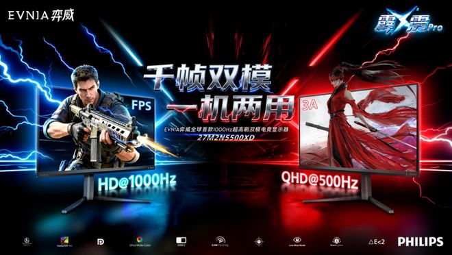 EVNIA弈威携手TCL华星全球首款千帧双模电竞显示器重装亮相(图3)